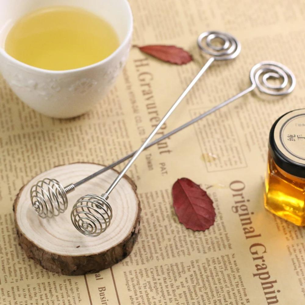 Stainless Steel Honey Dipper Sticks Long Handle Honey Stirrer Metal Mixing Spoon  Syrup