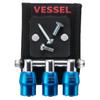 VESSEL Quick Catcher Triple Holder with Magnet, Blue, QB-10MB3B