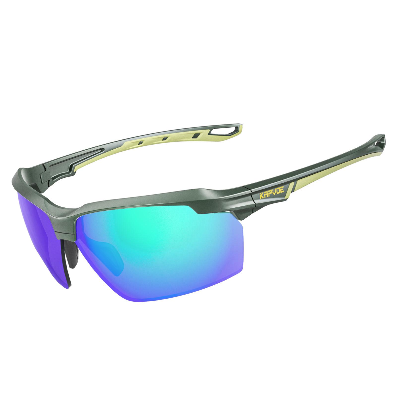 

KAPVOE Polarized Cycling Glasses Outdoor Fishing Sunglasses Men MTB Cycling Sunglasses Road Bike Glasses UV400 Sports Glasses 1lens-no box
