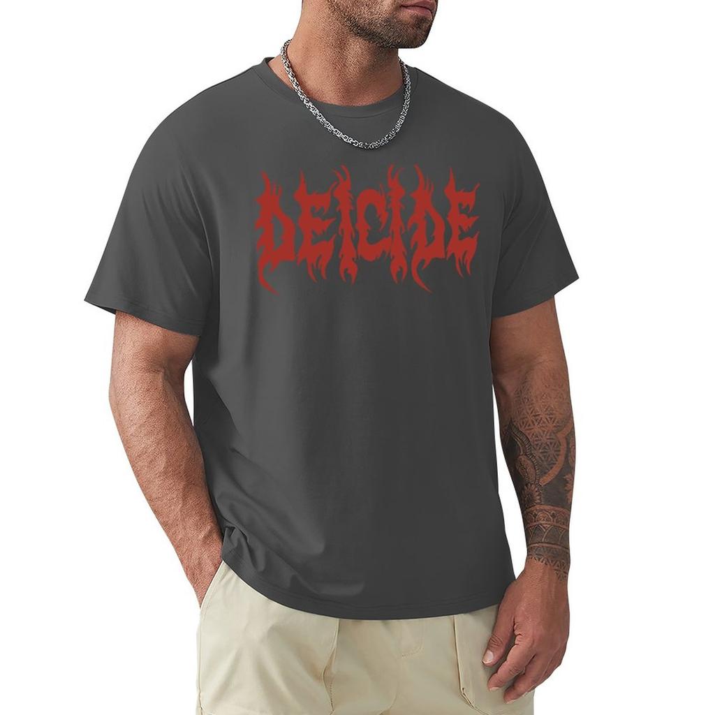 Men's t-shirts brand summer  tshirt Deicide T-Shirt summer tops hippie clothes summer clothes custom t shirt Men's clothing