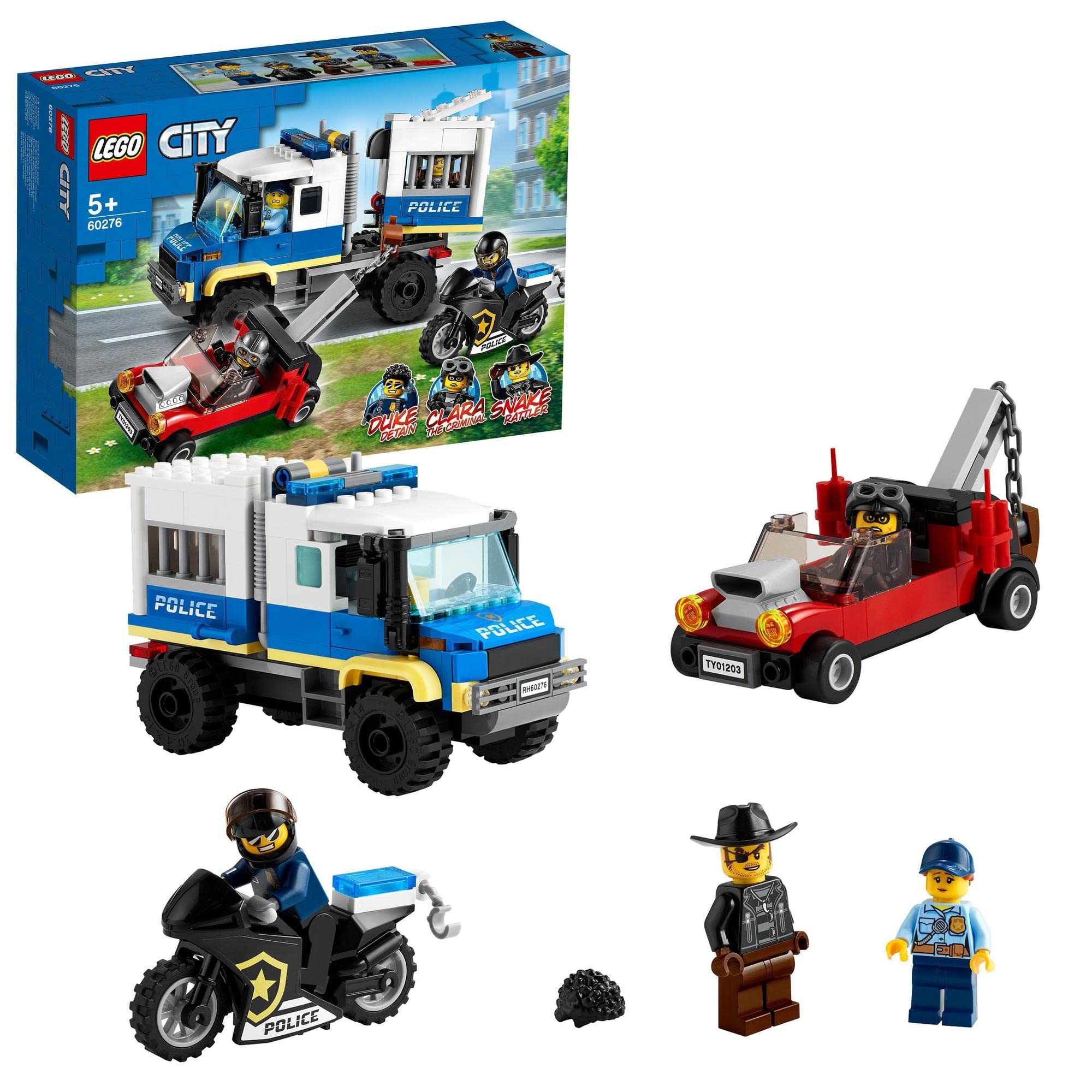 

LEGO City Конвой воров 60276, Игрушечные блоки, Подарок, Полицейская машина, Для мальчиков и девочек, Возраст 5 лет и старше
