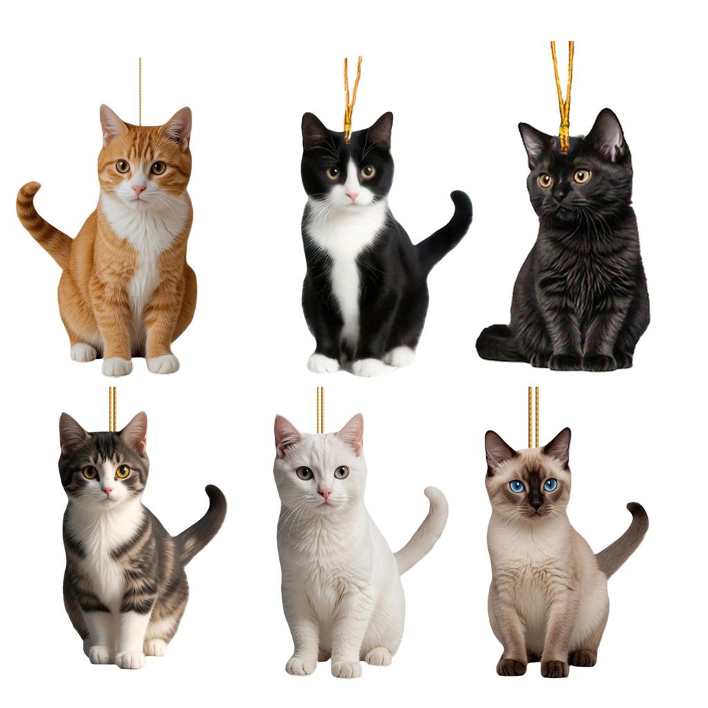 Black Cat Rearview Mirror Pendant Hanging Ornament for Car Interior Decoration Adds Warmth & Personality To Any Vehicle