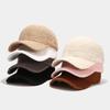 Winter Baseball Hat Autumn Winter Lamb Down Duck Tongue Hat Outdoor Travel Warm Couple Caps For Men Women