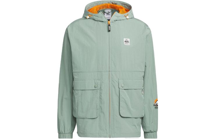 adidas originals Adventure Windbreaker Jacket Silver Green IK8594 M