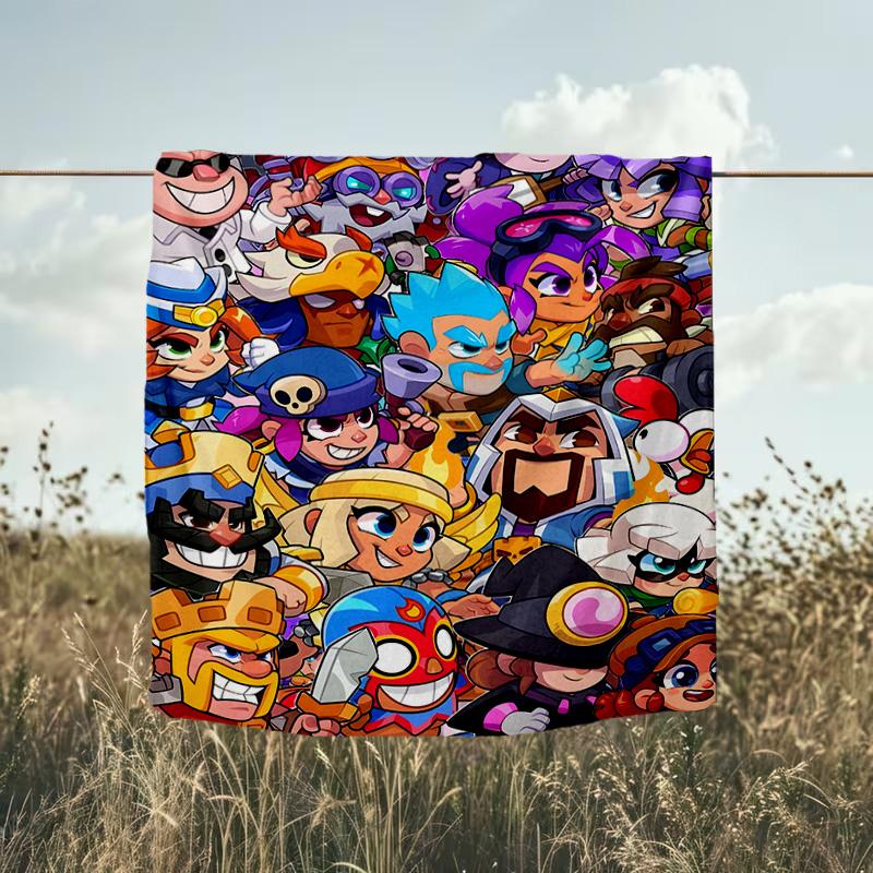 1PC Brawl Game Blanket Flannel Throw for Sofa, Indoor, Camping, Living Room, Office, Chair, And Bed Soft Birthday Christmas Gift