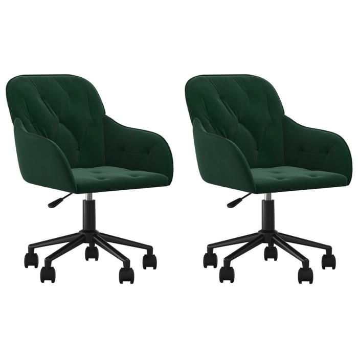 VidaXL Set of 2 Swivel Dining Chairs, Dining Seats, Dining Chairs, Dining Room Kitchen Home Furniture 3103423