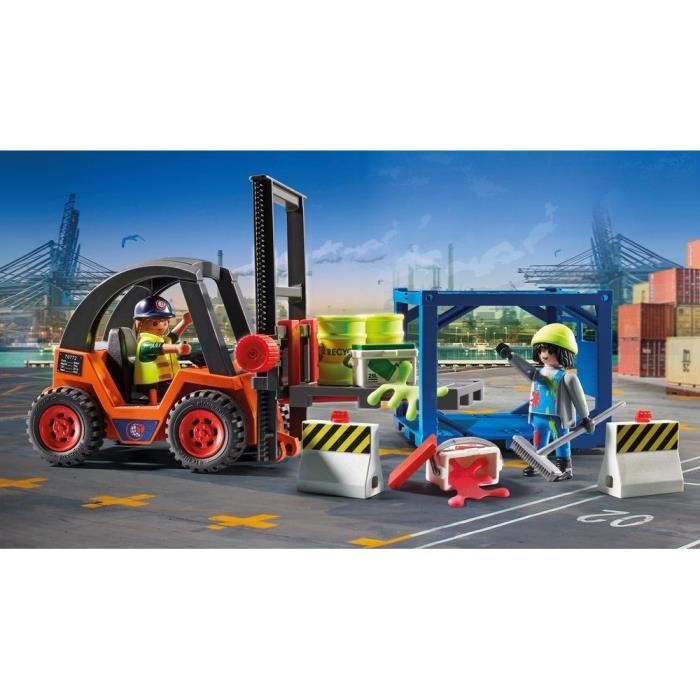 PLAYMOBIL - 70772 - Chariot Élévateur Avec Cargaison