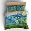 Swirling Sky, Grazing Sheep. Bedding Sets Duvet Cover Sets Duvet Covers Pillowcases(1 * Duvet Cover 2 * Pillowcases, Without Duvet Insert)