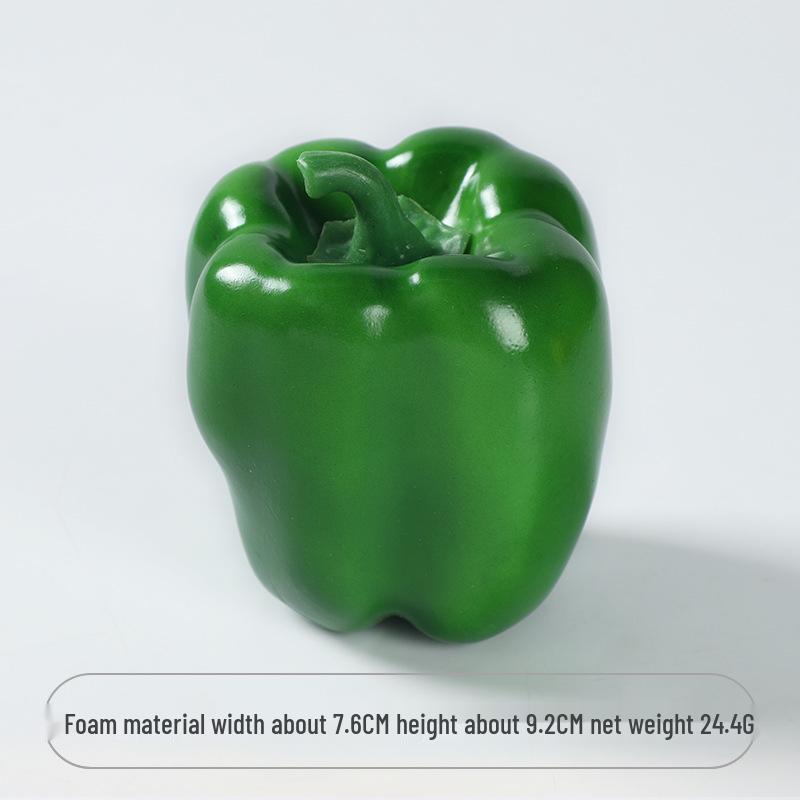 In-Stock Foam Bell Pepper Model - Red, Green, Yellow Simulation Props