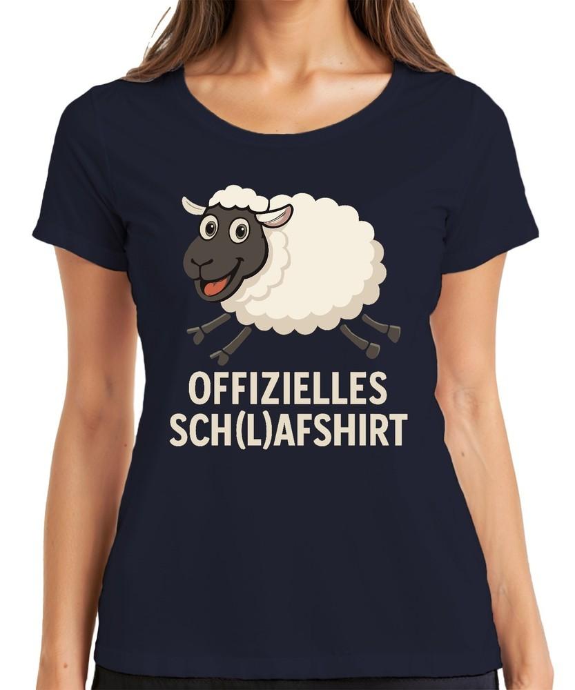 Sch(L)Afshirt Funny Sheep Humour Gift Sleep Party Ladies TShirt