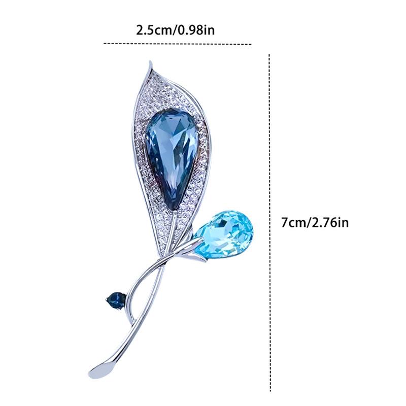 Luxury Flower Brooches For Women Girls Delicate Tree Leaf Brooches Retro Lapel Pins Versatile Corsage Clothing Accessories Gifts