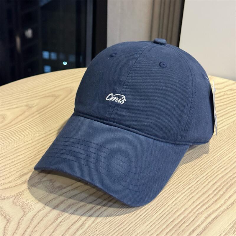 New small letter embroidery old casual retro fashion versatile street soft top cap baseball cap tide