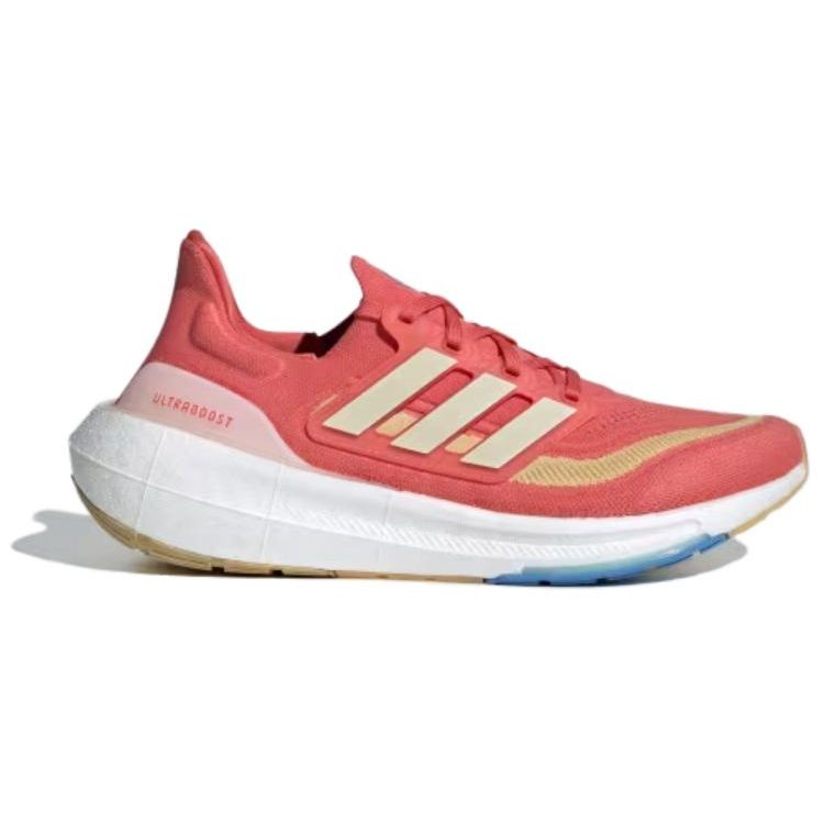 Adidas UltraBoost Light Red Blue Mismatch Unisex Sneakers Multi-Color Blue-Burst Yellow IE8488
