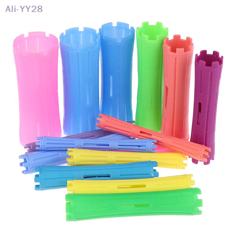{YY28} 7/8/9/10 Pcs Heatless Hair Curler No Heat Hair Rollers Curling Rod Flexi Lazy Curls Wave Formers Hair Styling Tool
