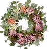 Artificial Flower Wreath Easter Valentines Day Decor Hotel Restaurant Door Hanging Decoration