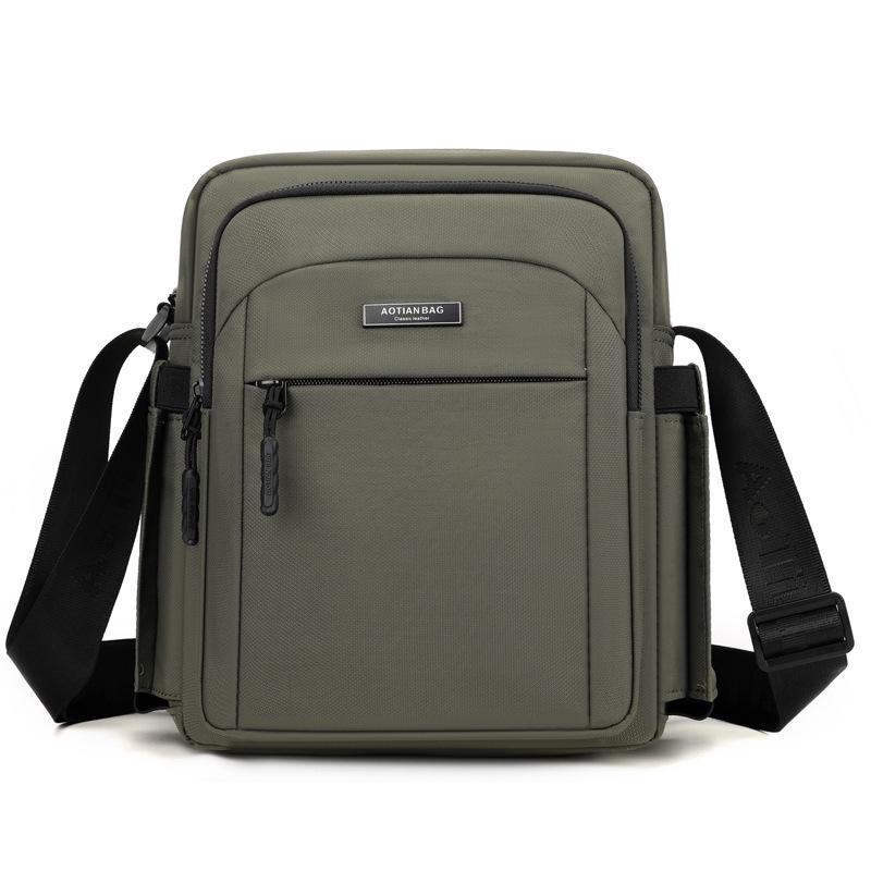 

Мужская многофункциональная сумка через плечо, сумка через плечо, сумка Oxford темные хаки