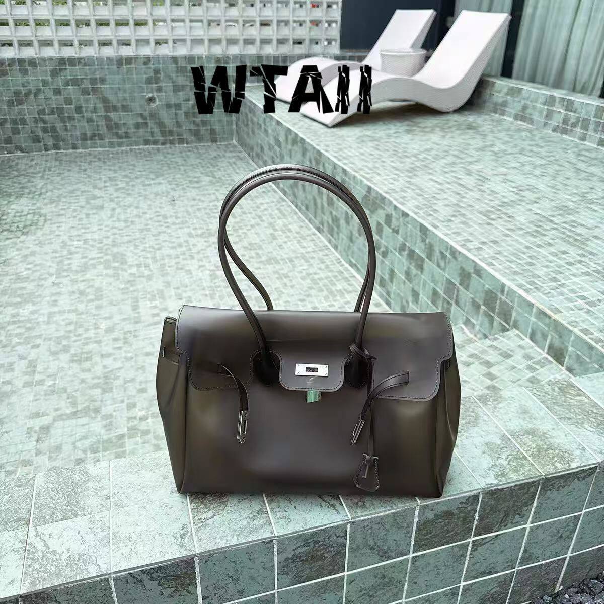 Koreaanse Jelly Handtas TPU Transparant Enkele Schouder Dames Tas Snoepkleur Grote Capaciteit Tote Bag Okseltas Cadeau zwart