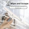 10 Inch Squeegee for Shower Glass Silicone 100% Streak-Free Glass Cleaner with Suction Hook Window Squeegee Home Mirrors