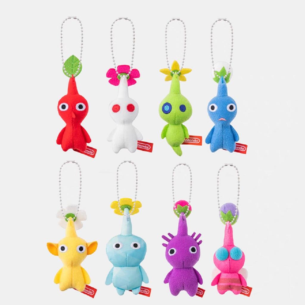 10Cm Small Plushie Pikmin Toy Keyring Huggable Cushioned Purse Trinket Decor Red Yellow Blue Multicolored Items Hangable Treat