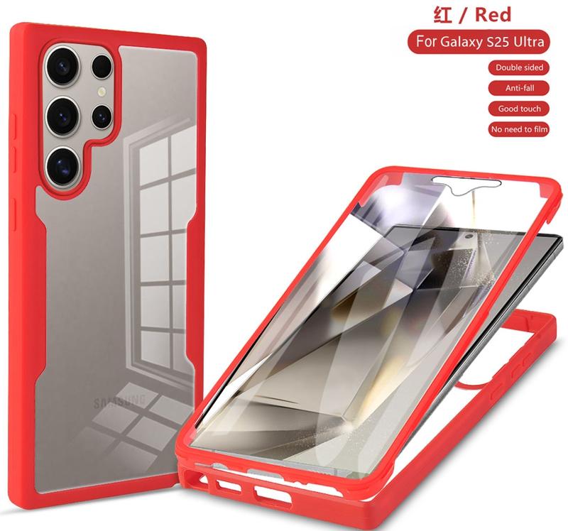 Shockproof 360 Full Body Screen Protector Cover For Samsung Galaxy S21 S22 S23 FE S24 Plus S25 Ultra Edge 5G Transparent Case