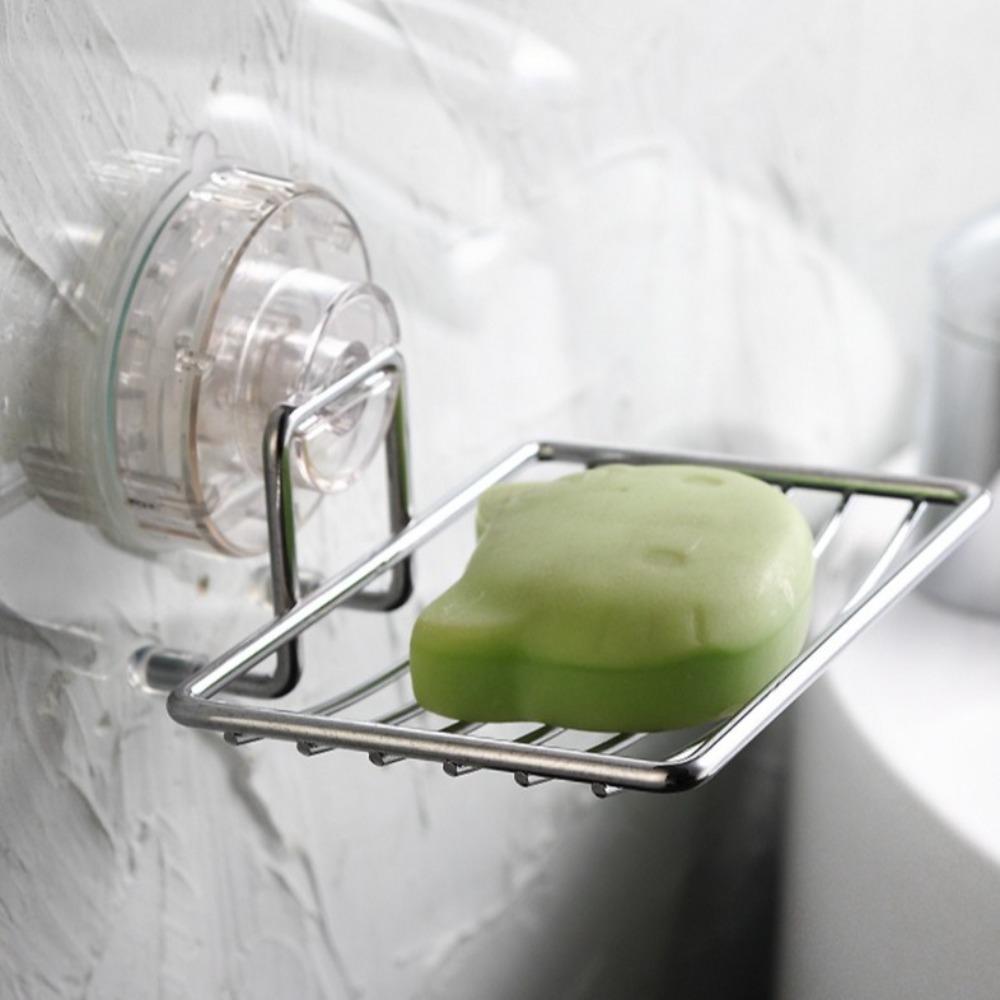 No-Drilling Shower Soap Holder Wall Mounted Bathroom Sponge Holder Soap Tray  for Kitchen Sink