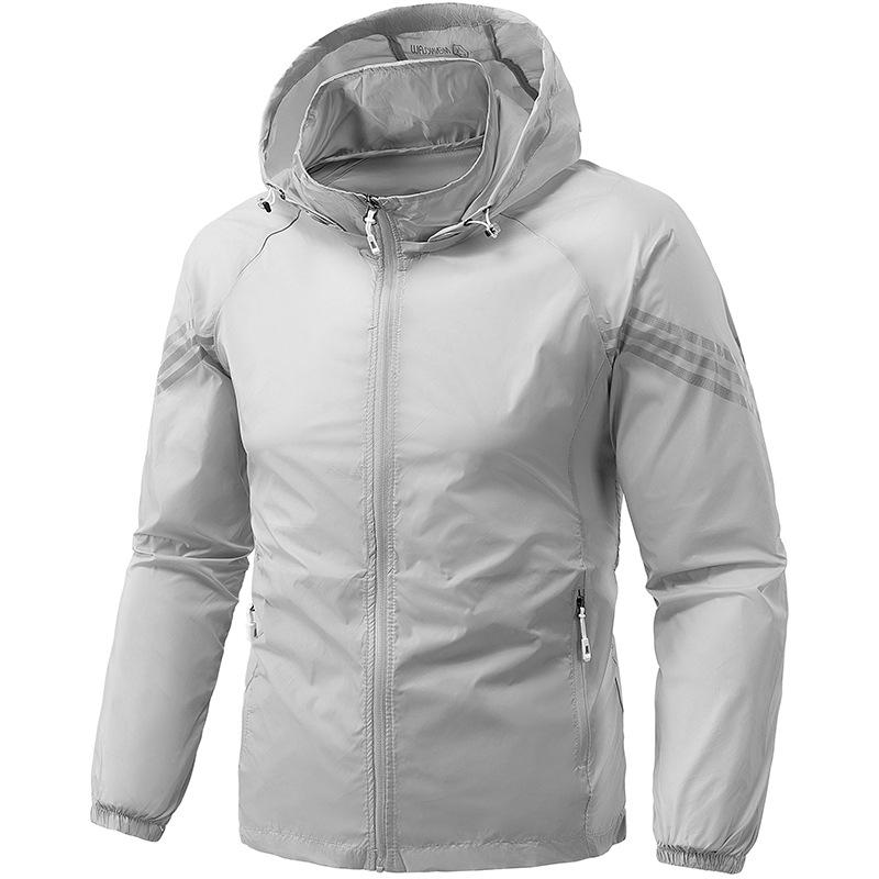 New Summer Sun Protection Clothes Men's Skin Clothes Hooded Jacket Men's Outdoor Sports Fishing Suit
