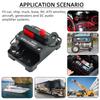30A To 300A 12V-48V Circuit Breaker Power Protect Fuse Trolling with Manual Reset Waterproof Car Boat Manual 80A 100A 200A 250A