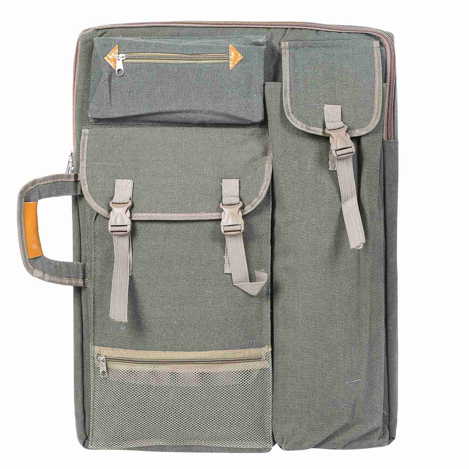 Sac d'Art Multifonctionnel Grand Canva Extérieur Imperméable Sac pour Planche à Croquis Fournitures d'Art(gris)