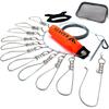 SEAVER Stringer with Floats and Removable Spare and Storage Case Hooks, Rust-Resistant, Spring-Loaded Hooks, 5/10 Pieces, 5/10m Wire, Hooks,