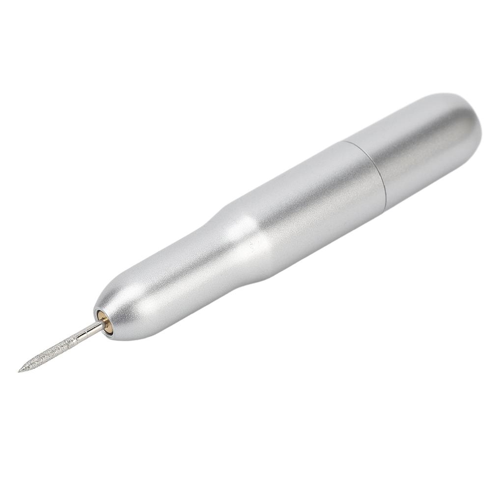 Nail Grinder Electric Portable Plastic USB 20000 RPM Nail Drill for Dead Skin Removal Silver