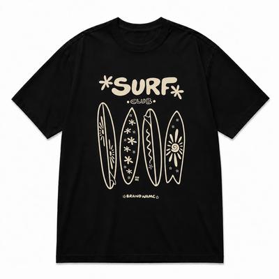 Retro Surf Club T-Shirt – Vintage Beach Surfboards Graphic Tee for Men & Women