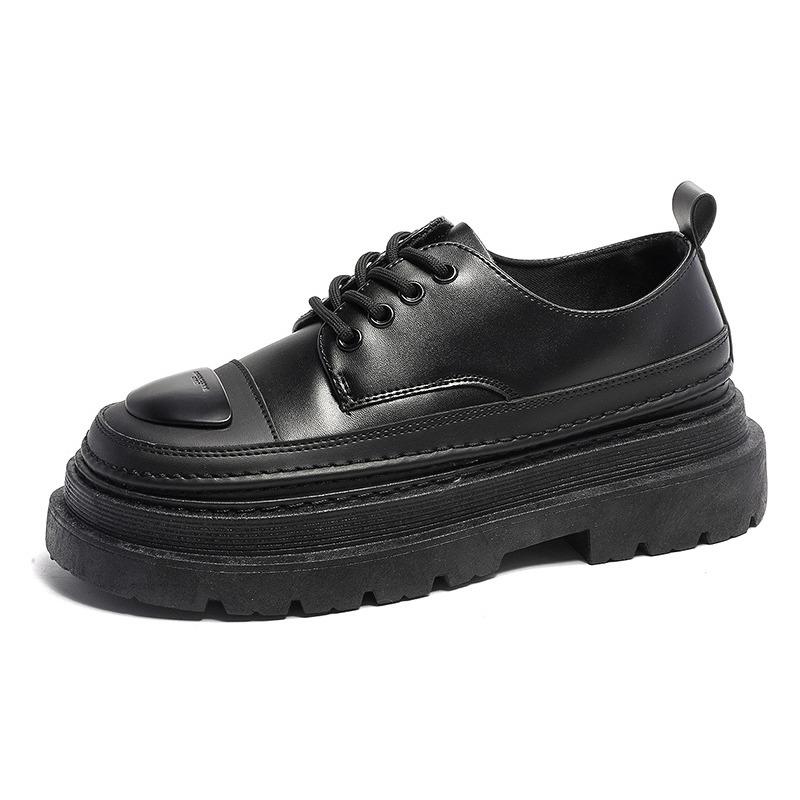Fashion Men's Casual Shoes Thick Bottom Round Toe Retro All-match Outdoor Shoe for Men Designed Personality Mens Casual Shoes