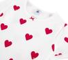 Petit Bateau Heart Print Short Sleeve Pajamas for Kids Girls A00KG03B 8YEAR Red PB41 PB400