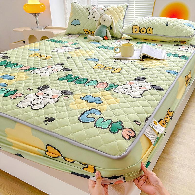 ins mattress protective cover Class A mattress cover dormitory bed cover bedspread all-inclusive padded Simmons protective cover three-piece set