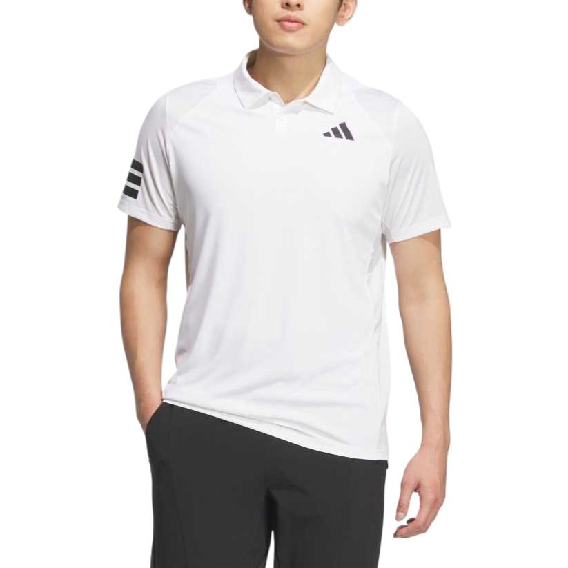 adidas Koszulka polo Tennis 3 paski Męska Biały/Czarny KA8332