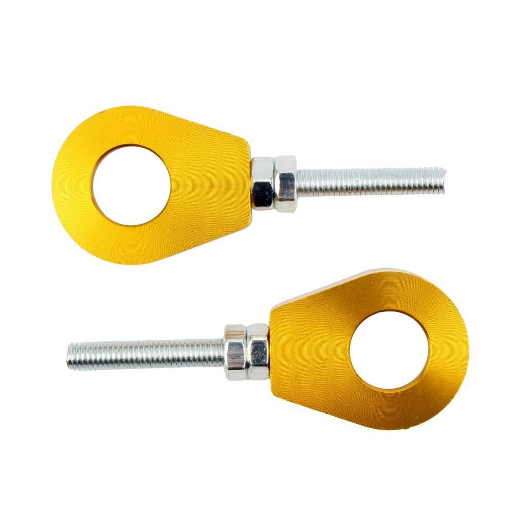 2 Stück 12mm Motorrad-Modifikationsteile Schwerlast-Kettenspanner Einstellschraube Pit ATV