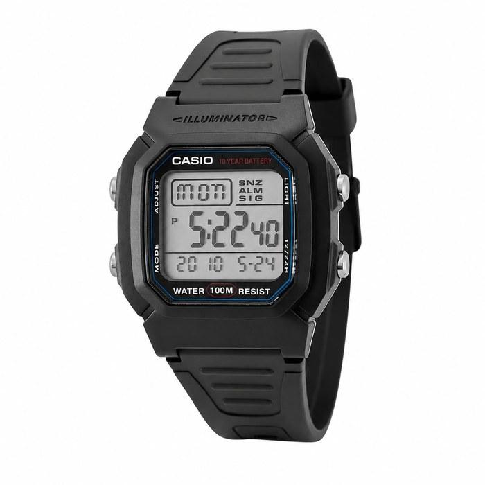 CASIO W-800H-1A Men s Watch – Black/White
