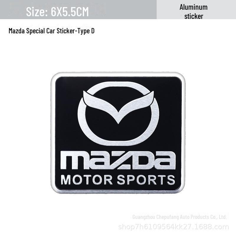 

Персонализируйте свой Mazda с помощью металлических наклеек с логотипом автомобиля Ruiyi для стильного внешнего вида.