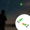 Bright LED Fishing Light LED Night Fishing Rod Bites Alerts Alarm with Twin Bells Rings Indicator For Anglers Enduring