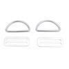 Belt Keeper D Ring Lightweight Portable Silver Stainless Steel