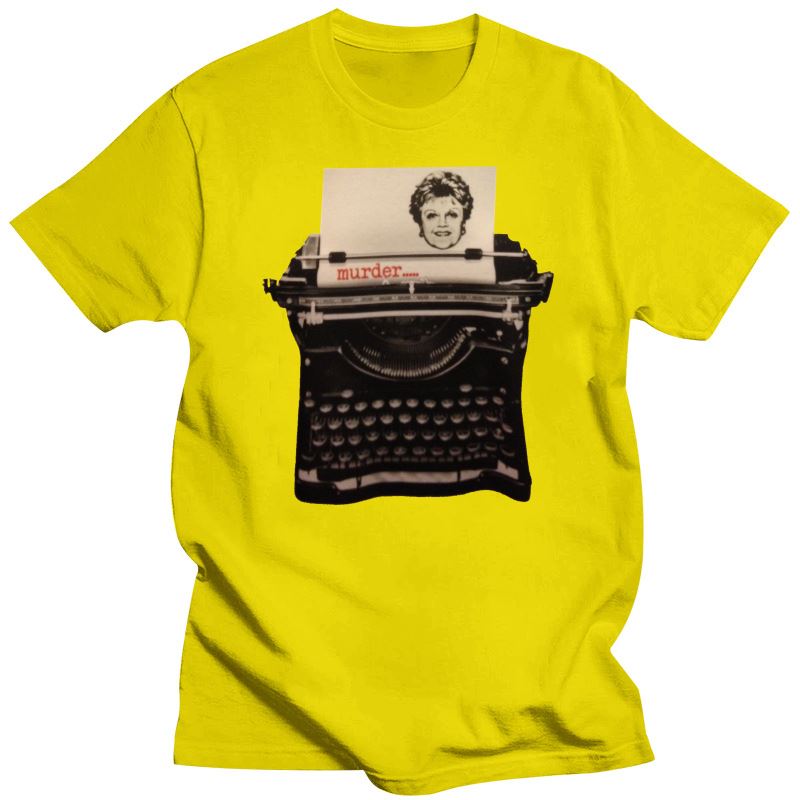 2023 Murder She Wrote / Angela Lansbury / Schreibmaschine T Shirt Print T Shirt Unisex Kurzarm Hot Tops T-shirt homme