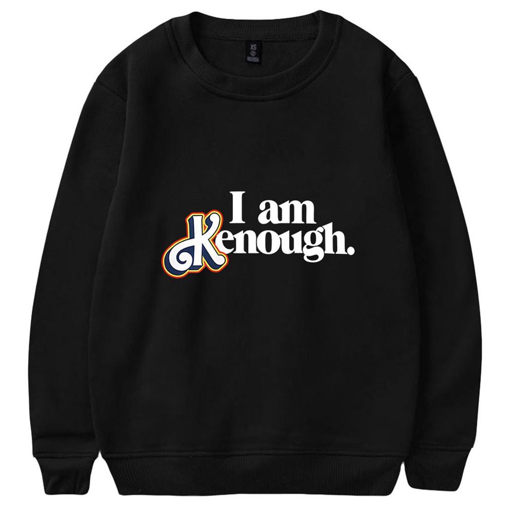 Solid Round Neck Long Sleeved Printed Sweater For Couples