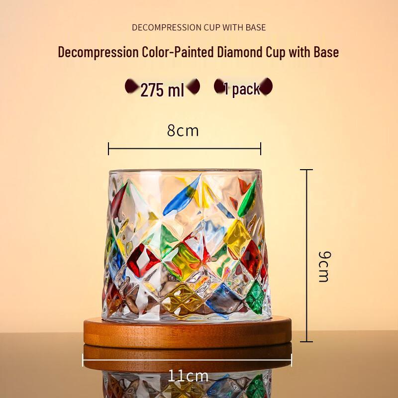 

Rocking Crystal Whiskey Glass with Stand