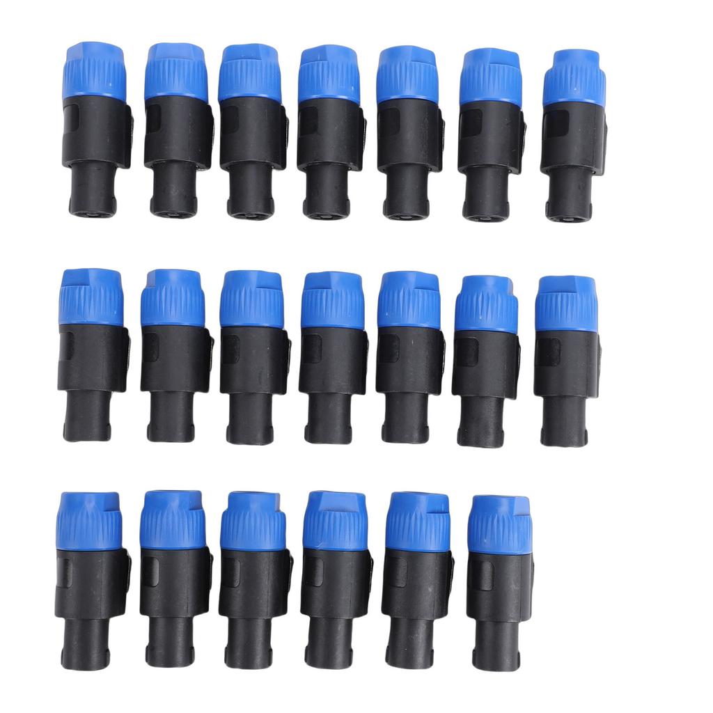 4 Pole Speaker Connector Fit for Speakon NL4FC High Power Speaker Professional Amplifier Twist Lock Plug 20pcs