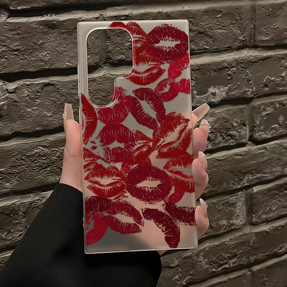 Sexy Lips Phone Case For Samsung A56 5G A36 A35 A55 A54 A26 A17 A16 A07 A06 Galaxy S25 Ultra S24 FE S23 Soft Shockproof Cover