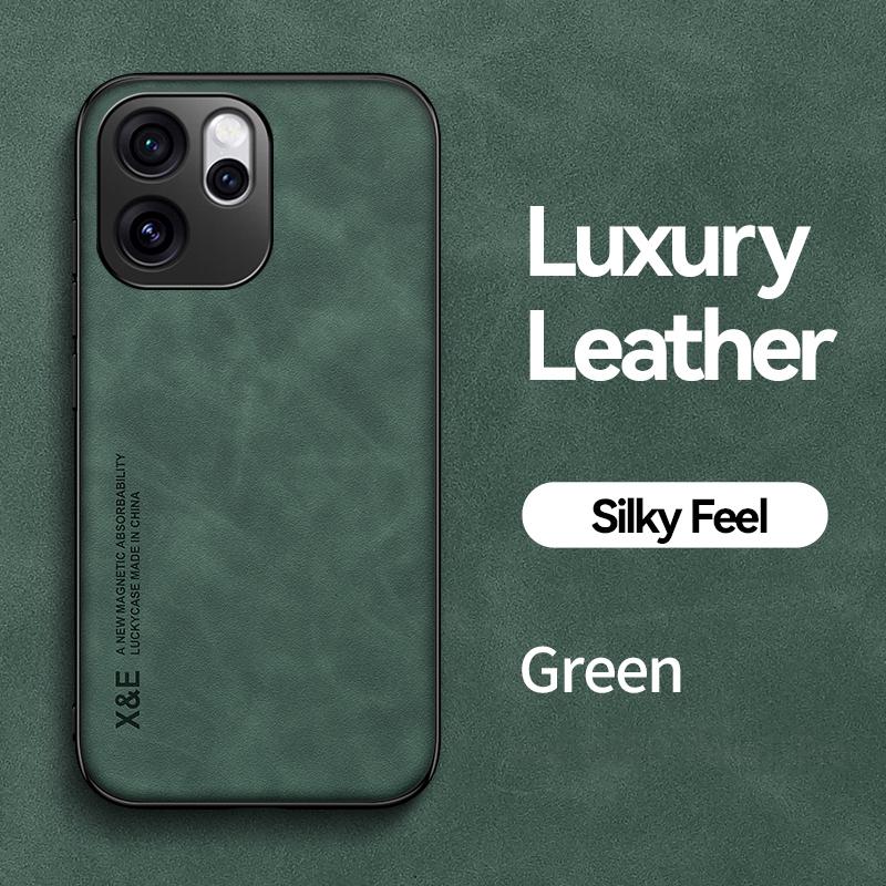 KEYSION Luxury Retro PU Leather Phone Case for OPPO Reno 15 Pro Max 5G Silicone+PC Shockproof Phone Cover for OPPO Reno15 F 5G