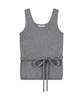 Siyazu Sikn2179 Strap U-Neck Sleeveless Knit_Melange Gray