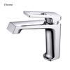 Bathroom Basin Faucet Black Chrome Brass Single Handle Hot And Cold Water Mixer Sink Tap Deck Mounted Luxury Lavatory Tap