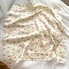 New fashion high-end silk scarf sunscreen women's printed square scarf versatile light luxury silk scarf hair accessories temperament scarf