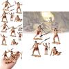 Vibrant Educational Primitive People Figurine Set For Creative Play And Learning